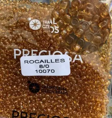 Preciosa Round Seed Beads 10070 8/0 3.5 Oz