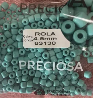 Preciosa Rola Beads 63130 4.5mm 3.5 Oz