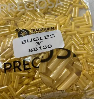 Preciosa Bugles Beads 88130 3" 3.5 Oz