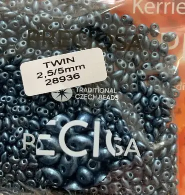 Preciosa Twin Beads 3.5 Oz 28936 2.5/5mm