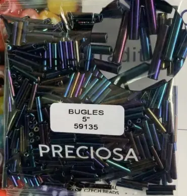 Preciosa Bugles Beads 59135 5" 3.5 Oz