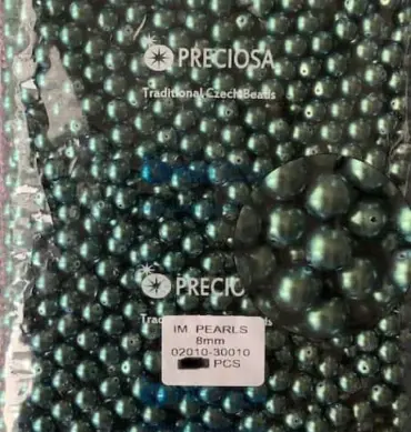 Preciosa Pearl Beads 8mm 02010-30010 100 Pcs