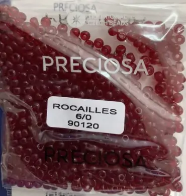 Preciosa Round Seed Beads 90120 6/0 3.5 Oz