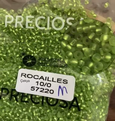 Preciosa Round Seed Beads 57220 10/0 3.5 oz Matte