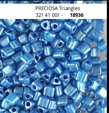 Preciosa Triangle Beads 18936 3.5x3.5mm  3.5 oz