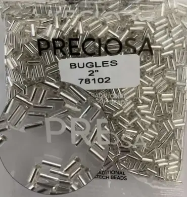 Preciosa Bugles Beads 78102 2" 3.5 Oz