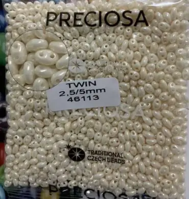 Preciosa Twin Beads 3.5 Oz 46113 2.5/5mm