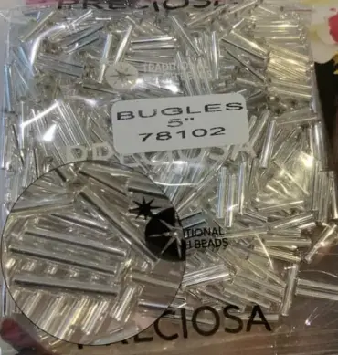 Preciosa Bugles Beads 78102 5"  3.5 Oz