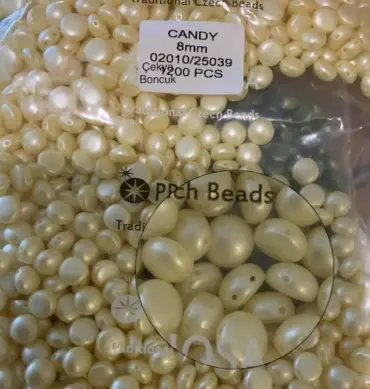 Preciosa Candy Beads 8mm 02010-25034 50 Pcs