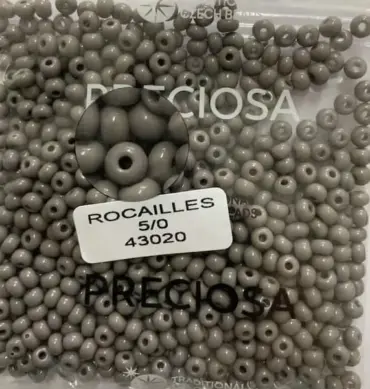 Preciosa Round Seed Beads 43020 5/0 3.5 Oz