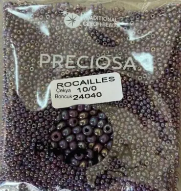 Preciosa Round Seed Beads 24040 10/0 3.5 oz