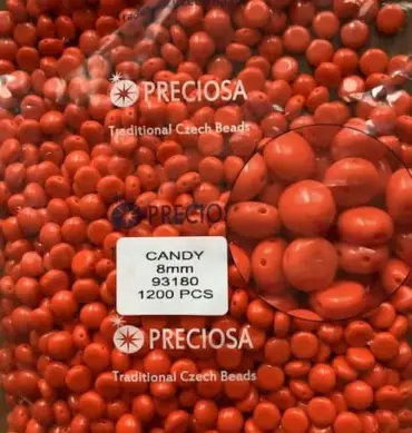 Preciosa Candy Beads 8mm 93180 50 Pcs
