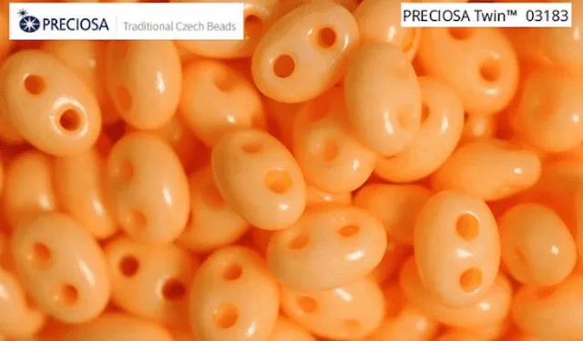 Preciosa Twin Beads 3.5 Oz 03183 2.5/5mm