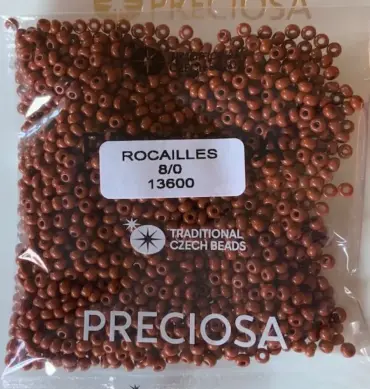 Preciosa Round Seed Beads 13600 8/0 3.5 Oz