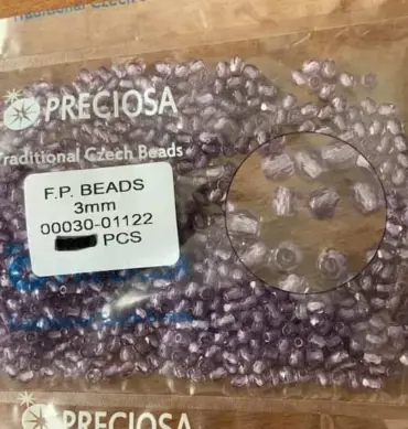 Preciosa Fire Polished Beads FP 3mm 00030-01122 100 Pcs