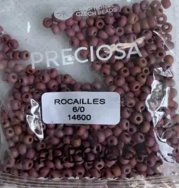 Preciosa Round Seed Beads 14600 6/0 3.5 Oz Matte