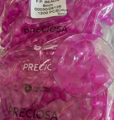 Preciosa Fire Polished Beads FP 8mm 00030-28126 100 Pcs
