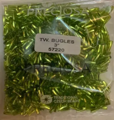 Preciosa Twisted Bugles Beads 57220 3" 3.5 Oz