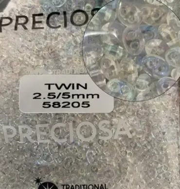 Preciosa Twin Beads 3.5 Oz 58205 2.5/5mm