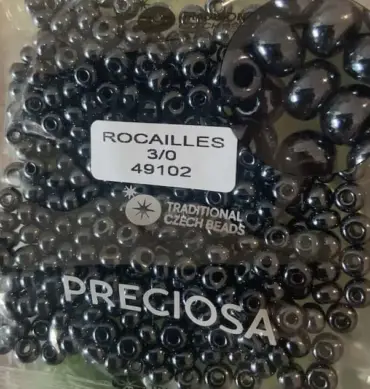 Preciosa Round Seed Beads 49102 3/0 3.5 Oz