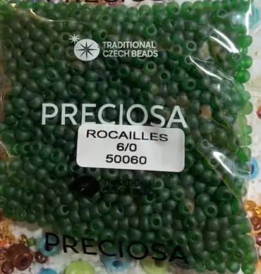 Preciosa Round Seed Beads 50060 6/0  3.5 Oz Matte
