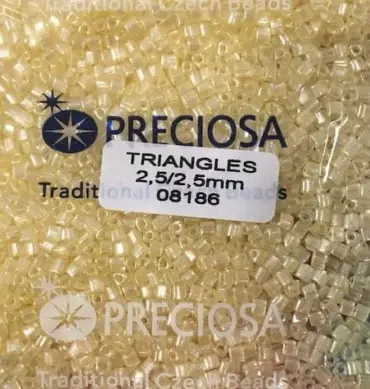 Preciosa Triangle Beads 08186 2.5x2.5mm 3.5 oz