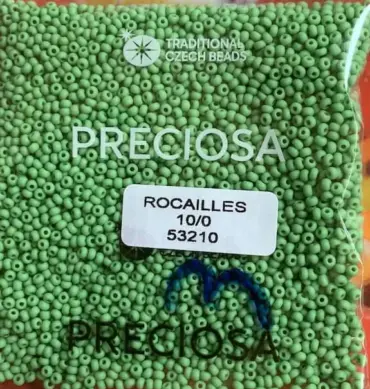 Preciosa Round Seed Beads 53210 10/0  3.5 Oz Matte