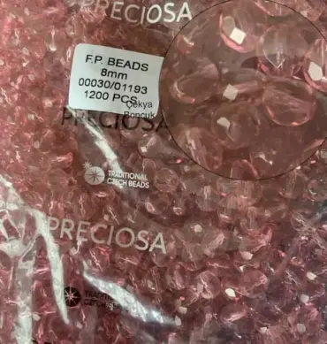 Preciosa Fire Polished Beads FP 8mm 00030-01193 100 Pcs