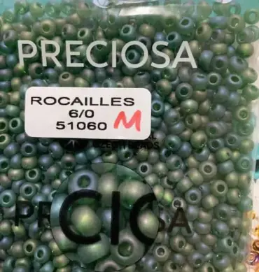 Preciosa Round Seed Beads 51060 6/0  3.5 Oz Matte