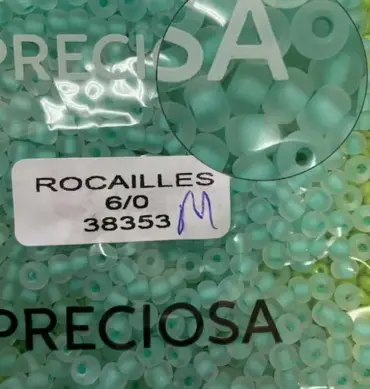 Preciosa Round Seed Beads 38353 6/0 3.5 Oz Matte