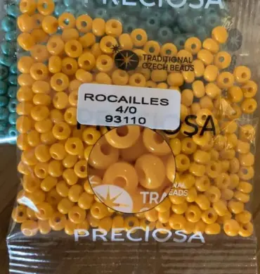 Preciosa Round Seed Beads 93110 4/0 3.5 Oz