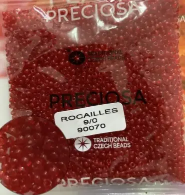 Preciosa Round Seed Beads 90070 9/0 3.5 Oz