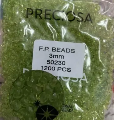 Preciosa Fire Polished Beads FP 3mm 50230 100 Pcs