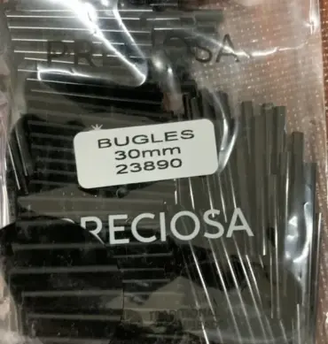Preciosa Bugles Beads 23980 30mm 3.5 Oz