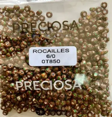 Preciosa Round Seed Beads 0T850 6/0 3.5 Oz