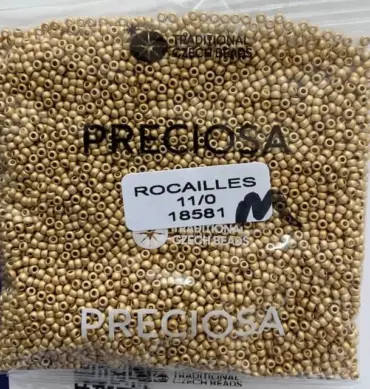 Preciosa Round Seed Beads 18581 11/0 3.5 Oz Matte