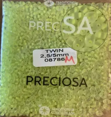 Preciosa Twin Beads 3.5 Oz 08786 2.5/5mm  Matte