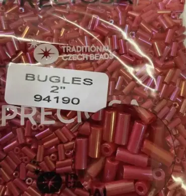 Preciosa Bugles Beads 94190 2" 3.5 Oz