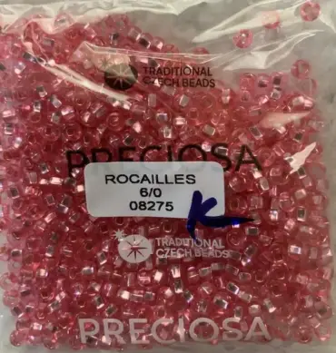 Preciosa Round Seed Beads 08275 6/0 3.5 Oz Square