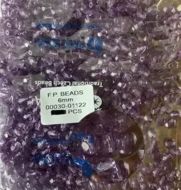 Preciosa Fire Polished Beads FP 6mm 00030-01122 100 Pcs
