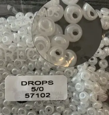 Preciosa Drops Beads 57102 5/0 3.5 Oz