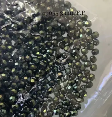 Preciosa Fire Polished Beads FP 3mm 49055 100 Pcs