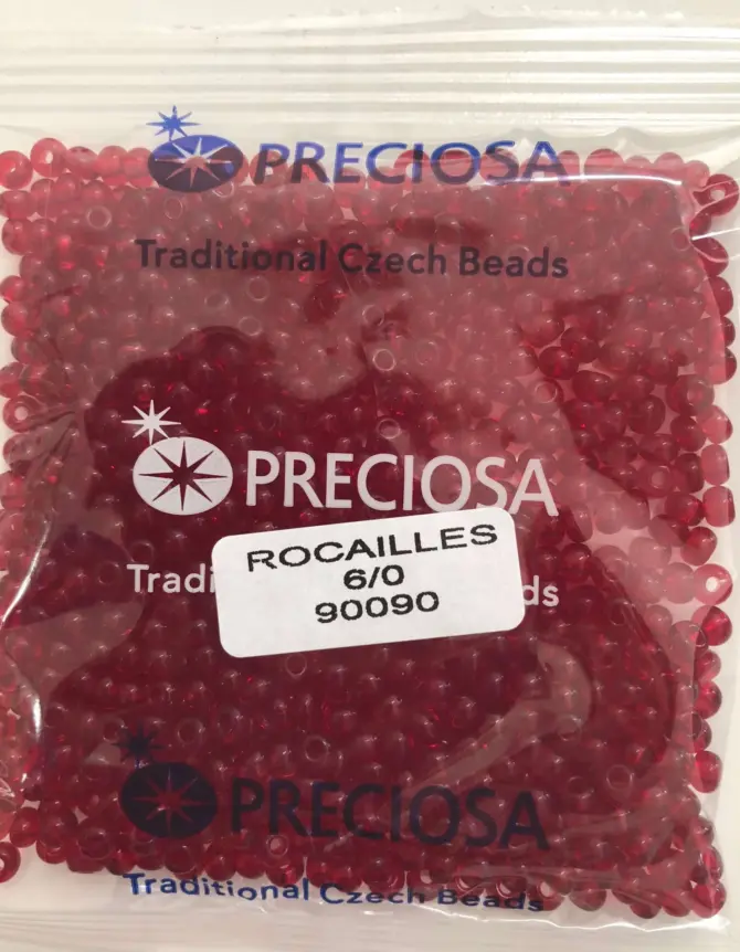 Preciosa Round Seed Beads 90090 6/0 3.5 Oz