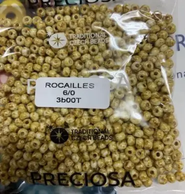 Preciosa Round Seed Beads 3B00t 6/0 3.5 Oz