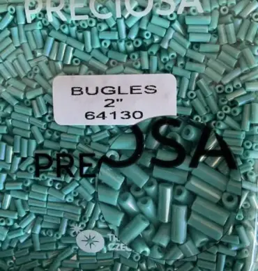 Preciosa Bugles Beads 64130 2" 3.5 Oz