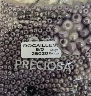 Preciosa Round Seed Beads 28020 6/0 3.5 Oz