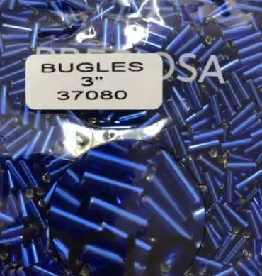Preciosa Bugles Beads 37080 3" 3.5 Oz