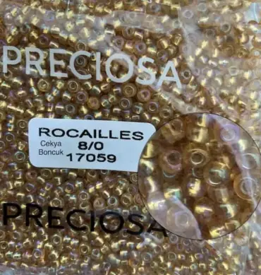 Preciosa Round Seed Beads 17059 8/0 3.5 Oz