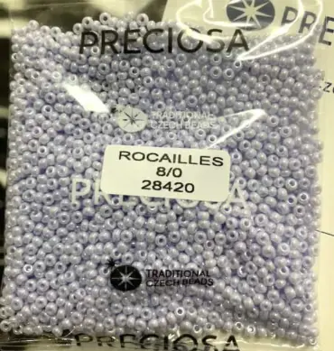 Preciosa Round Seed Beads 28420 8/0 3.5 Oz