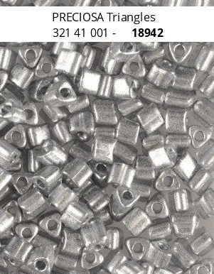 Preciosa Triangle Beads 18942 3.5x3.5mm 3.5 oz